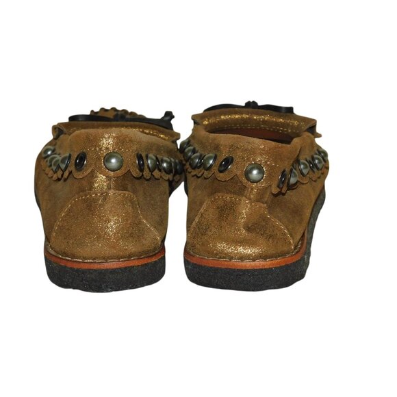 Coach Leather Loafers With Charms And Studs Around The Shoe Size 6B - Picture 5 of 9